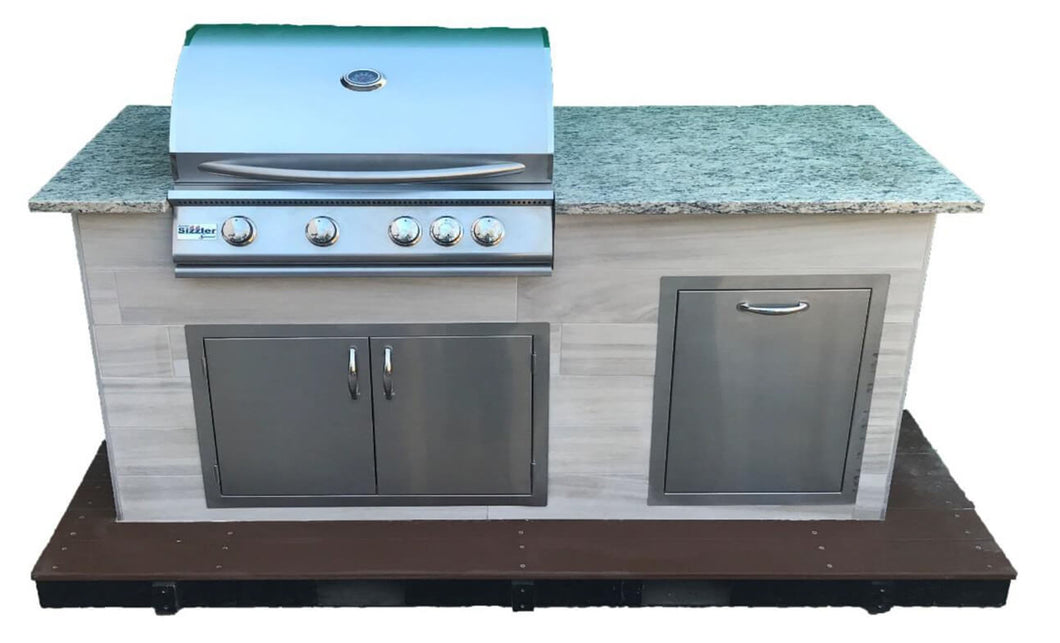 6′ Custom Outdoor kitchen with grill and more fully customizable