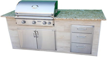 Load image into Gallery viewer, Custom Outdoor kitchen with grill, triple drawer storage, and more.  fully customizable