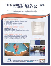 Load image into Gallery viewer, Whispering Wind II In-Step Pool.  For the feel of a below ground pool without the cost!
