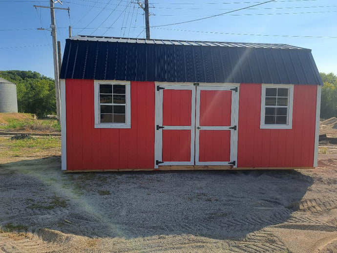 10x20 Double Lofted Barn Shed Rent-to-Own with Free Delivery